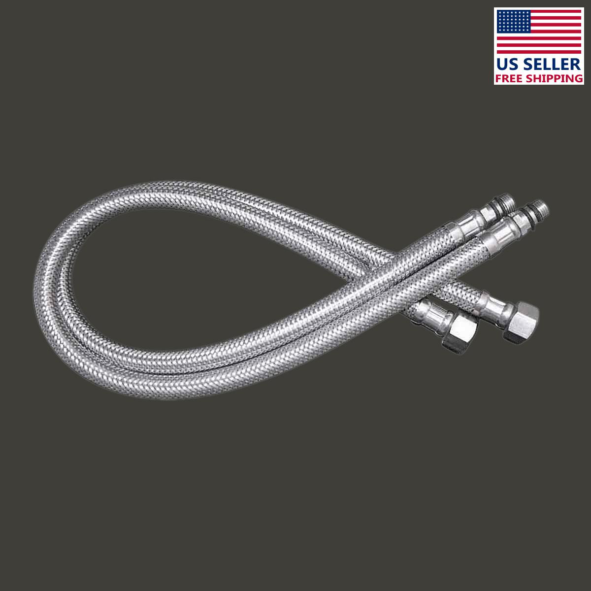 Bathroom Faucet Supply Line Stainless 10MM Male 3/8" Female Renovator