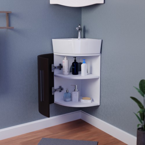Corner Wall Bathroom Cabinet