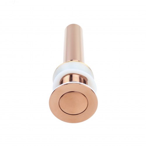 Rose Gold Pop Up Sink Drain with Overflow 1.25
