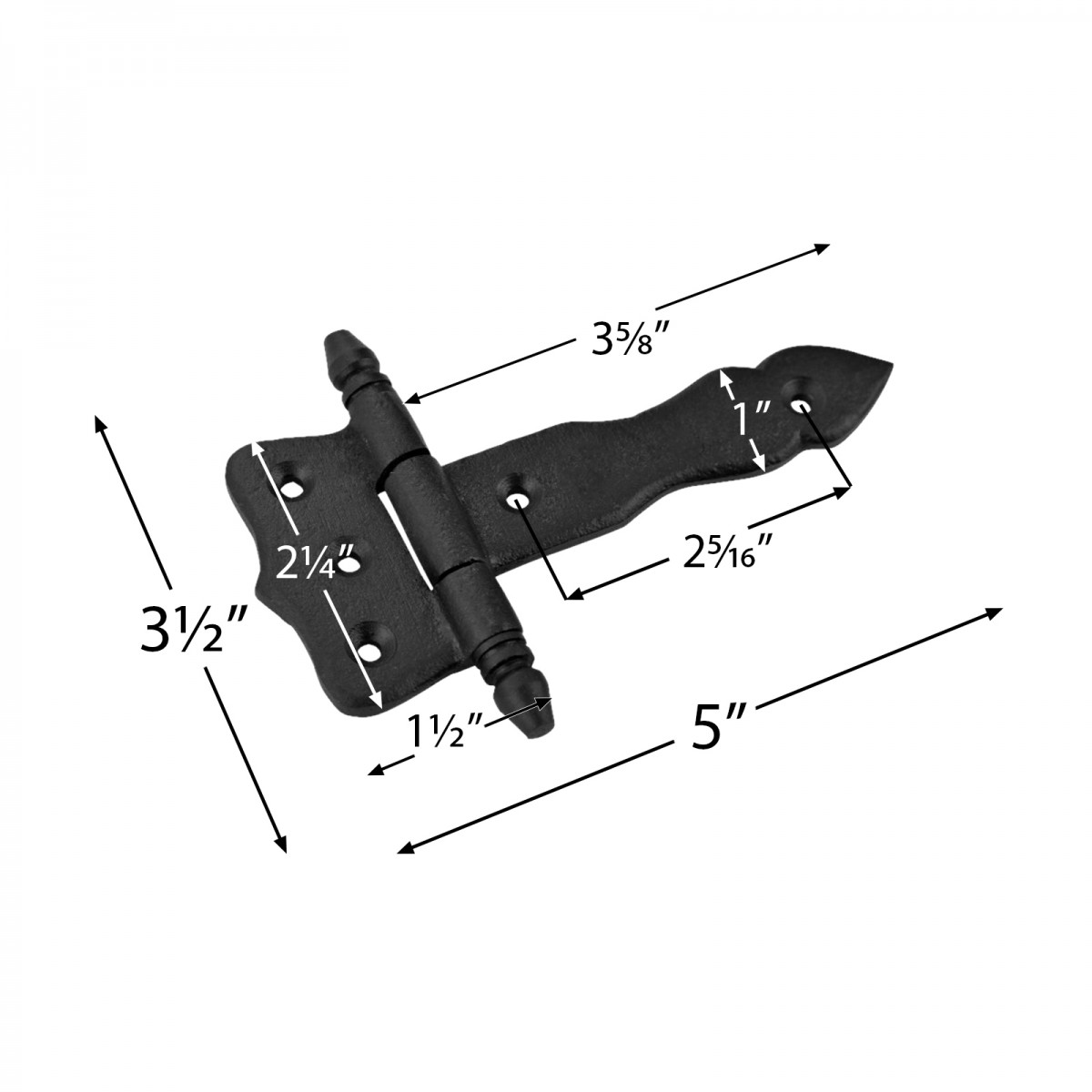 Door Strap Hinges Wrought Iron Antique Cabinet Door Hinges Renovators Supply detailed image 3