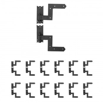 Pair Shutter Hinge Wrought Iron 6