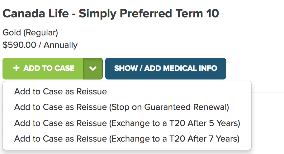 additional options