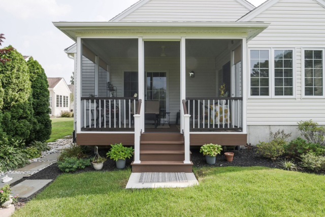 Evesham Township, NJ - Beautiful back porch to enjoy for Spring and Summer Evesham Township, NJ - Beautiful back porch to enjoy for Spring and Summer