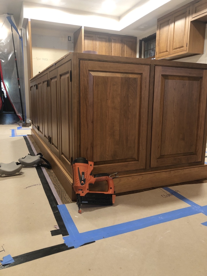Hainesport, NJ - Working on the finish details of this kitchen, almost done !!!! Hainesport, NJ - Working on the finish details of this kitchen, almost done !!!!