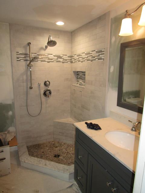 Medford, NJ - Getting close to wrapping up at our Medford bathroom project! Medford, NJ - Getting close to wrapping up at our Medford bathroom project!
