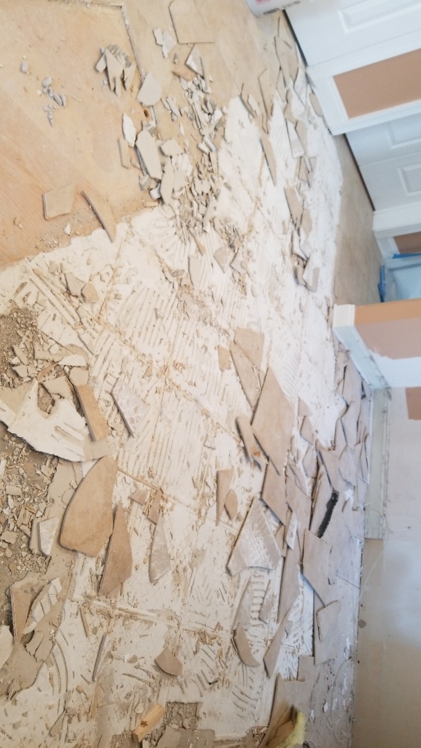 Mount Laurel Township, NJ - Removing tile floor Mount Laurel Township, NJ - Removing tile floor