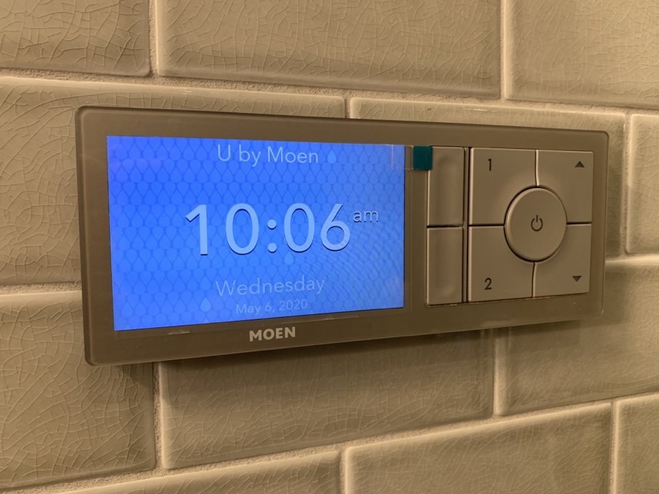 Southampton Township, NJ - U by Moen. This is a hands free device and allows you to have preset temperatures. Southampton Township, NJ - U by Moen. This is a hands free device and allows you to have preset temperatures.