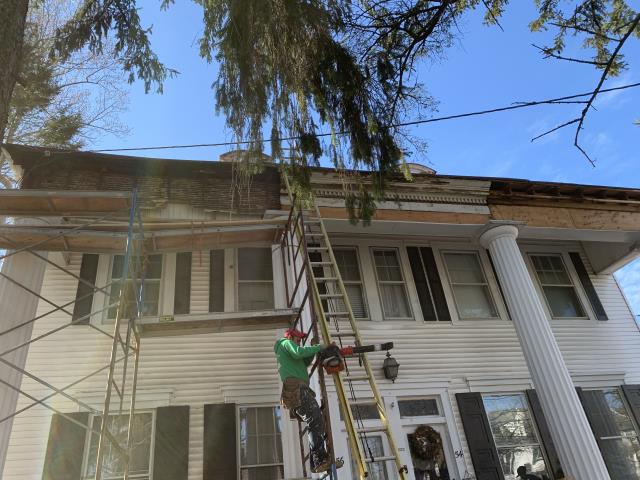 Medford Lakes, NJ - Siding and capping replacement, took down all rotting wood Medford Lakes, NJ - Siding and capping replacement, took down all rotting wood