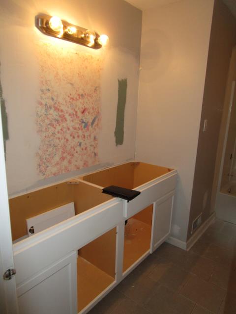 Evesham, NJ - Creation in the making, a brand new marvelous new 2 sink vanity Evesham, NJ - Creation in the making, a brand new marvelous new 2 sink vanity