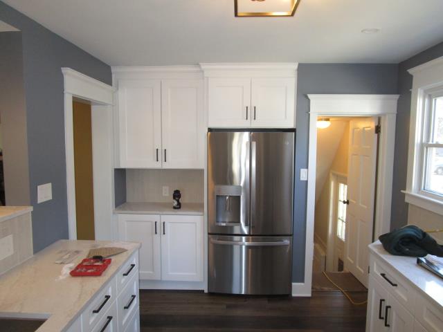 Oaklyn, NJ - Kitchen in progress, new cabinets, flooring, counter tops and appliances Oaklyn, NJ - Kitchen in progress, new cabinets, flooring, counter tops and appliances