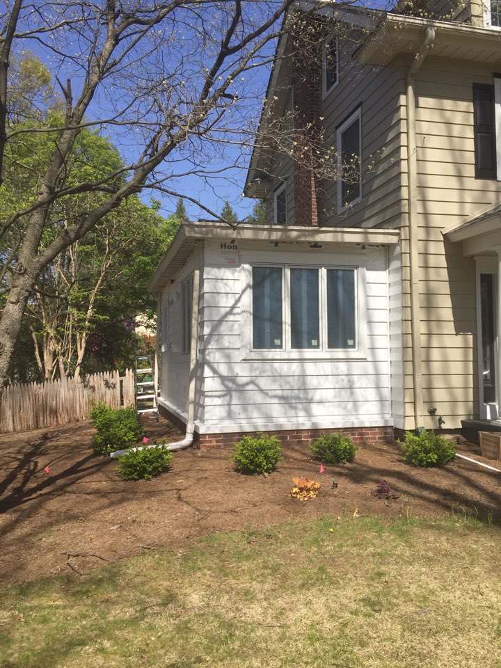 Haddonfield, NJ - Porch conversion almost complete! We squeezed a beautiful office, powder room and mud room out of the existing footprint. Haddonfield, NJ - Porch conversion almost complete! We squeezed a beautiful office, powder room and mud room out of the existing footprint.