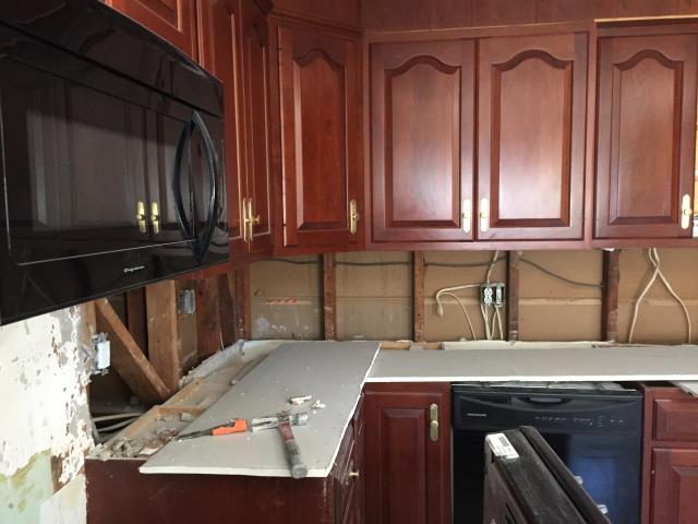 Haddonfield, NJ - Demolition has begun in Haddonfield. This kitchen will be updated with new floor, new tile back-splash, new countertops, new appliances and new lighting. Check back for more updates ! Haddonfield, NJ - Demolition has begun in Haddonfield. This kitchen will be updated with new floor, new tile back-splash, new countertops, new appliances and new lighting. Check back for more updates !