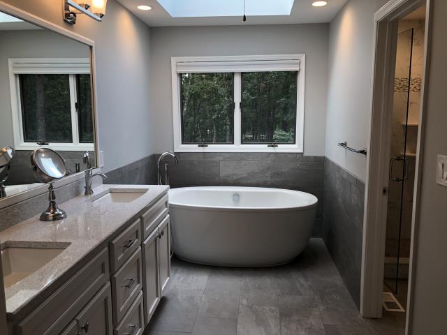 Medford, NJ - Our Highbridge master bath remodel is complete and gorgeous, thanks to great selections by our Customer and craftsmanship by the Nuss team ! Medford, NJ - Our Highbridge master bath remodel is complete and gorgeous, thanks to great selections by our Customer and craftsmanship by the Nuss team !