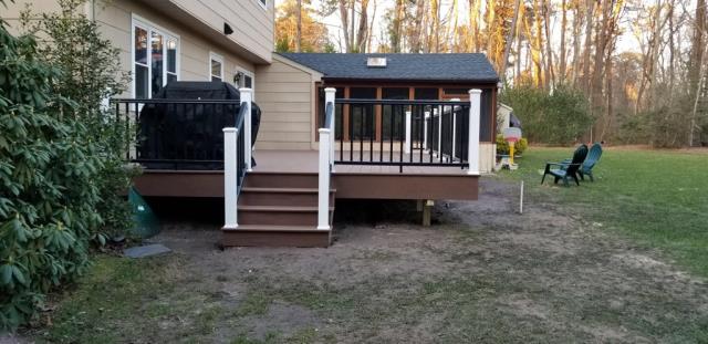 Medford, NJ - Our Tamarac Medford deck job is complete and looking great !
(1 of 3) Medford, NJ - Our Tamarac Medford deck job is complete and looking great !
(1 of 3)