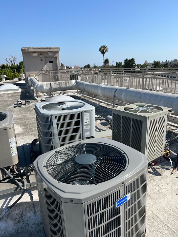 Condenser installation. A/C replacement. Westwood