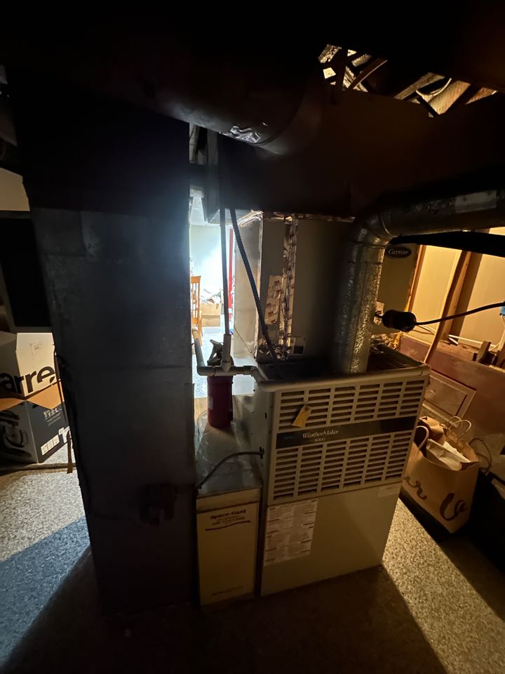 Existing furnace is over 30 years old. Cost to install new furnace and air conditioner that will qualify for federal tax credits. Cost to install a humidifier.