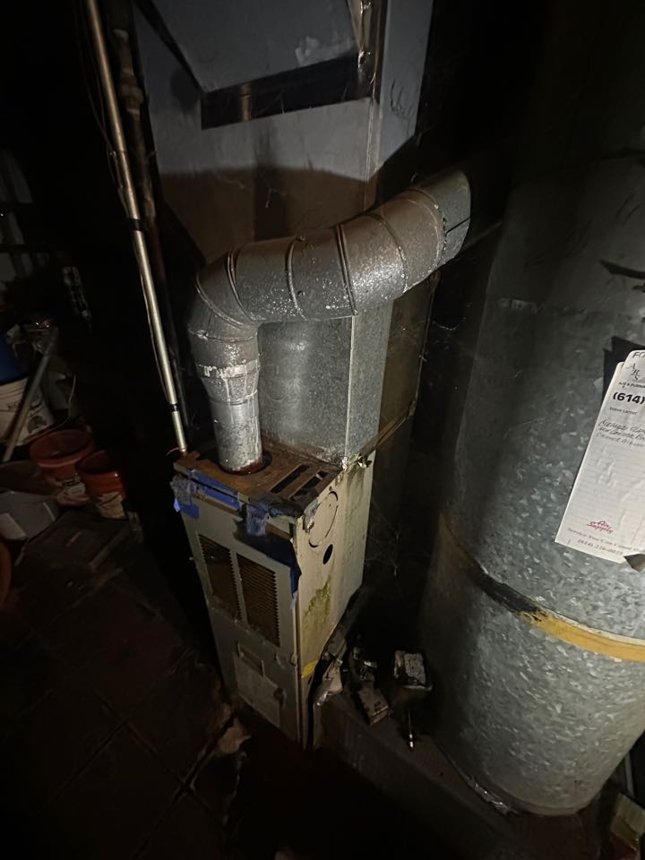 Pipe burst above furnace completely ruining the furnace. Cost to install new furnace and air conditioner. Cost to install a humidifier and I wave.