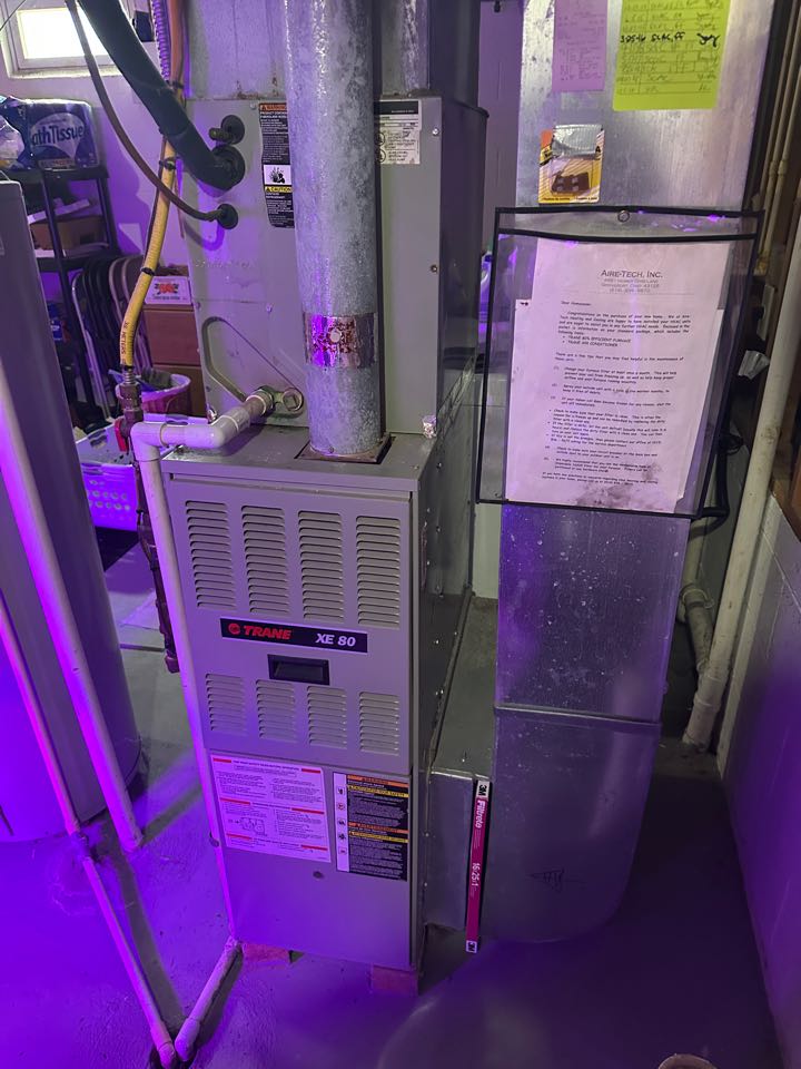 Cost to install furnace, humidifier and an air cleaner. Cost to install hot water tank.