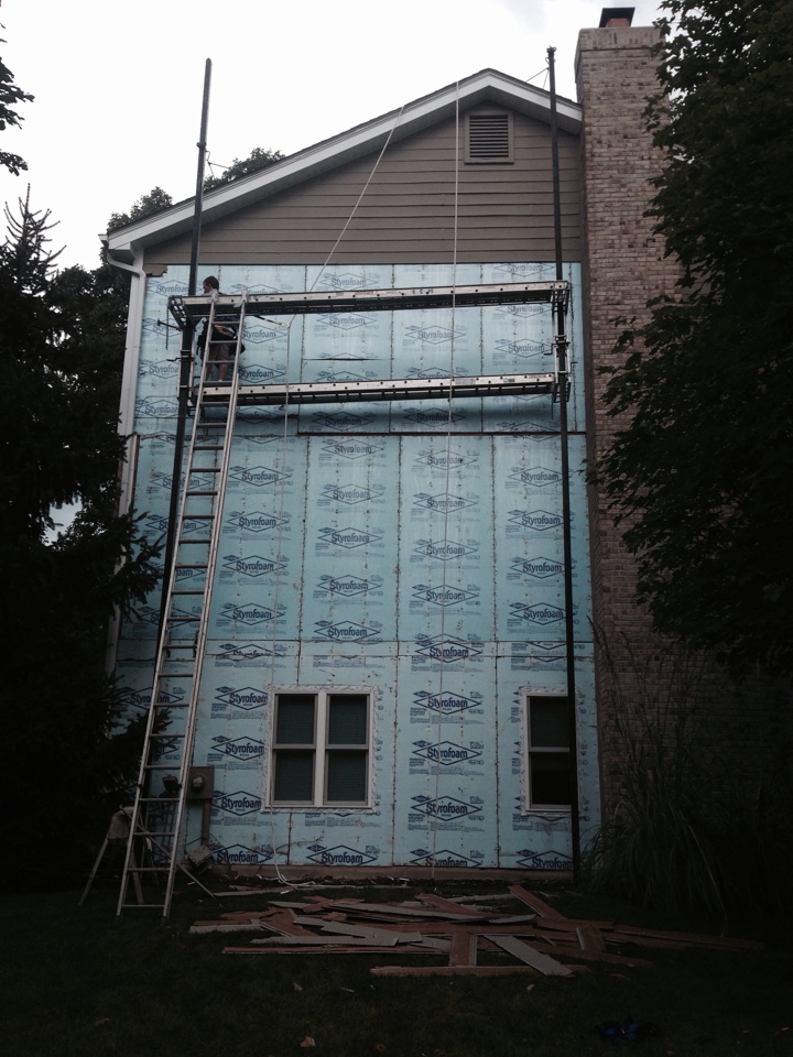 Wildwood, MO - Beginning another James Hardie Fiber Cement siding job in Wildwood. Color will be Khaki Brown Wildwood, MO - Beginning another James Hardie Fiber Cement siding job in Wildwood. Color will be Khaki Brown
