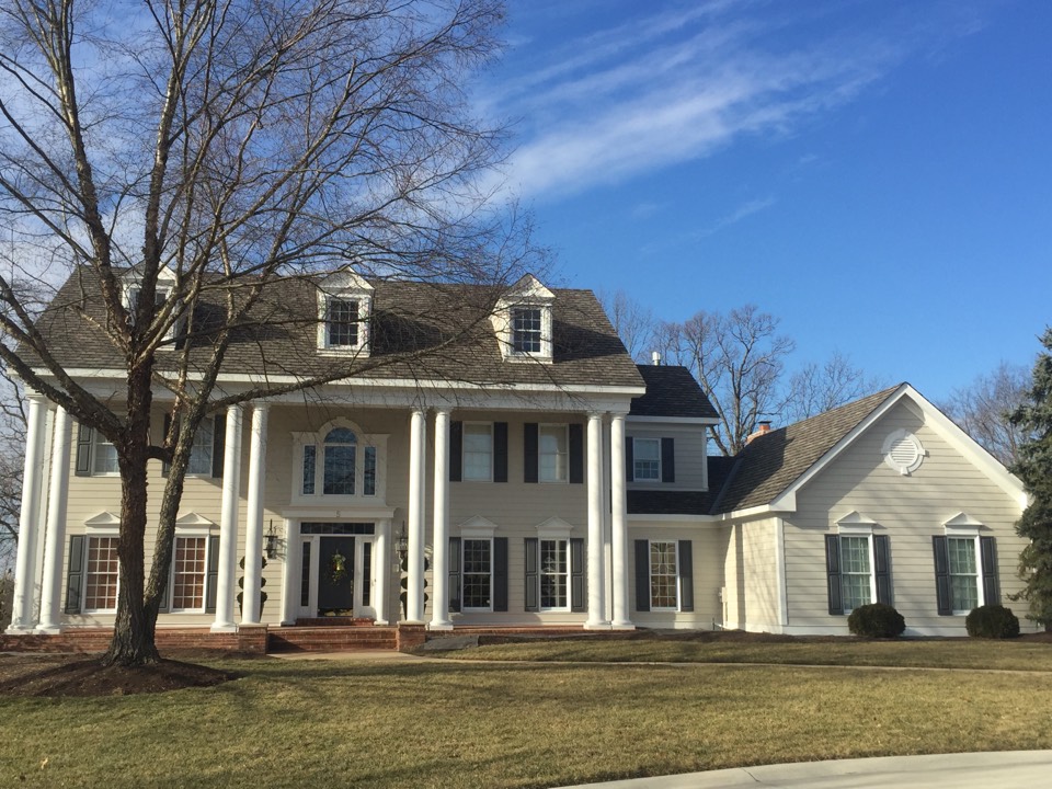 Chesterfield, MO - This is a GAF designer roof we just recently finished on Sir Ryan Ct. In Chesterfield, MO. Chesterfield, MO - This is a GAF designer roof we just recently finished on Sir Ryan Ct. In Chesterfield, MO.