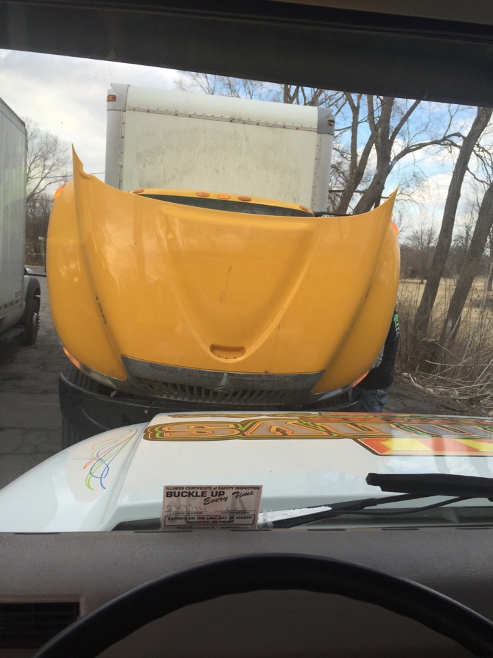 International 4300 replacing coolant hose 