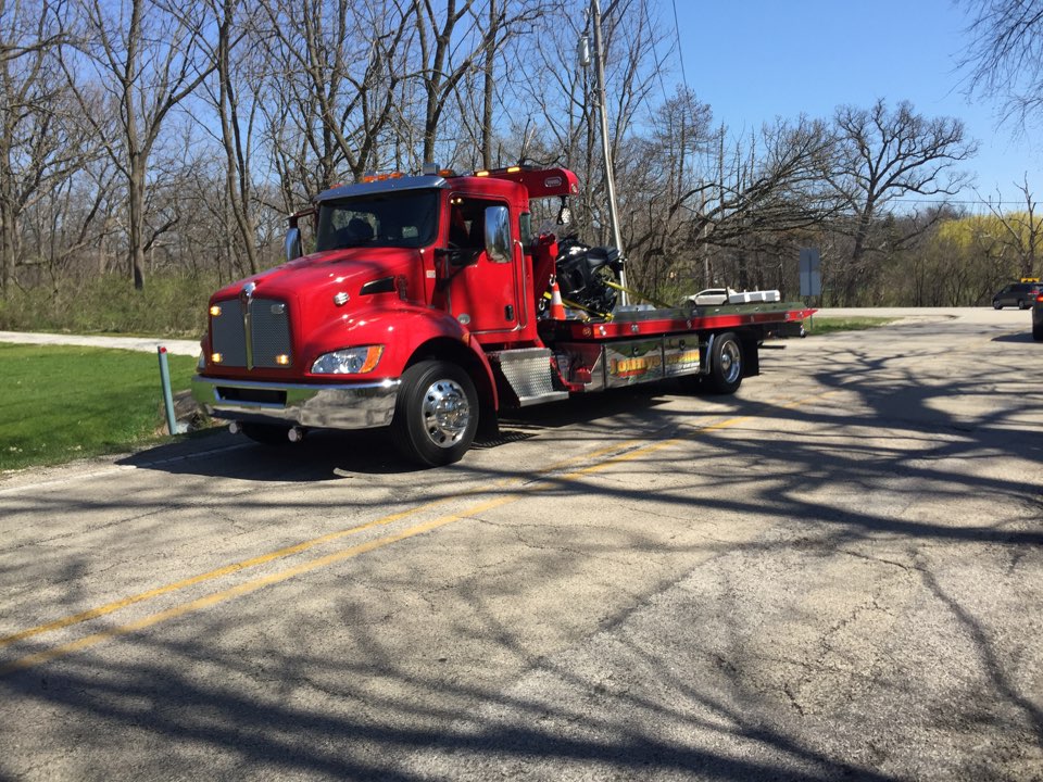 Towing a motorcycle in St. Charles Illinois