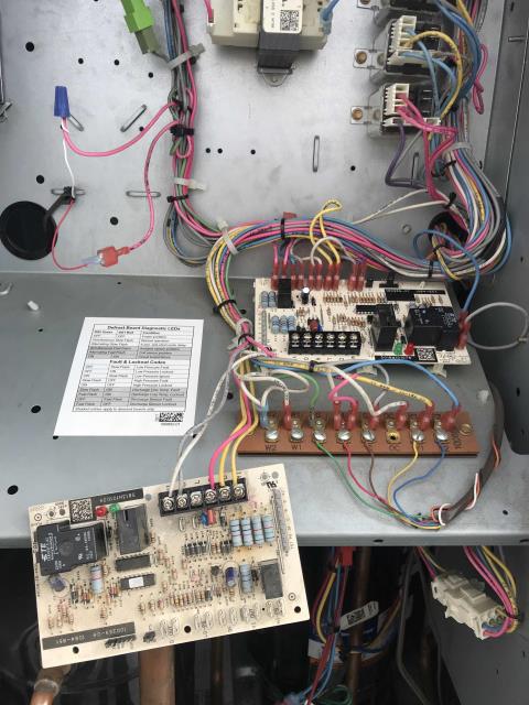 Pasadena, CA - Dispatched our LA county commercial HVAC technician back to a brand clothing store to complete approved repairs. The site's #2 Lennox air conditioner had a failed control board that needed replacing. Upon arrival, our tech removed and replaced the faulty circuit board, tested and ran the unit. System providing a 20 degree temperature split. Working at capacity now. Pasadena, CA - Dispatched our LA county commercial HVAC technician back to a brand clothing store to complete approved repairs. The site's #2 Lennox air conditioner had a failed control board that needed replacing. Upon arrival, our tech removed and replaced the faulty circuit board, tested and ran the unit. System providing a 20 degree temperature split. Working at capacity now.
