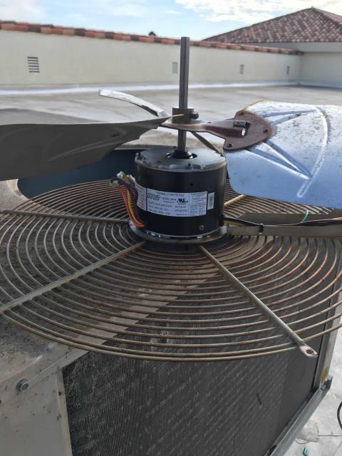 Responded to an AC emergency at a cell phone provider in Arroyo Grande California. Their commercial air conditioner wasn't working. Upon arrival our technician found that one leg of the contactor had burnt out and was not providing full voltage to the compressor. The tech also found the condenser fan motor was overheating with a weak capacitor. Ran to local supplier and sourced all necessary parts. Returned and replaced, cycled and testing system after making repairs. The York unit is operational again, site comfortable. Job complete.