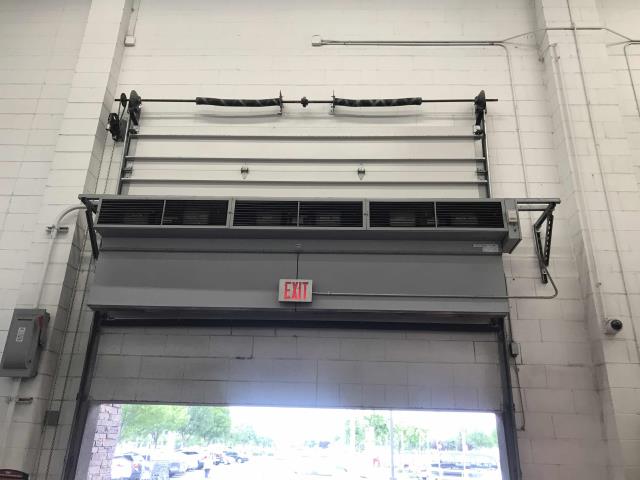 Dispatched our Tracy CA area commercial HVAC tech to a grocery store to inspect a loud air curtain. Upon arrival, the technician found the air curtain over the main entrance to the store  vibrating and making excessive noise. Found the motor bearing on far right of the unit was faulty. Will need to quote to replace motor, and return before 7am to avoid customer traffic.
