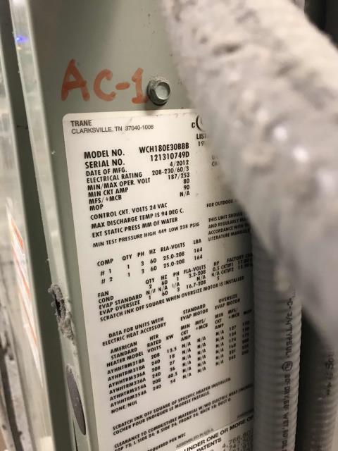 A clothing retailer in Monterey California reported that one of their units was offline and not communicating with the EMS. Upon arrival our technician inspected the commercial Trane air conditioner in question, found it operating normally. Moved to inspect the controller, no issues found. Reset controller, cleaned and re-inserted Ethernet cable. Called and spoke with EMS support, confirmed reset fixed issue and unit #1 is back online. Job complete.