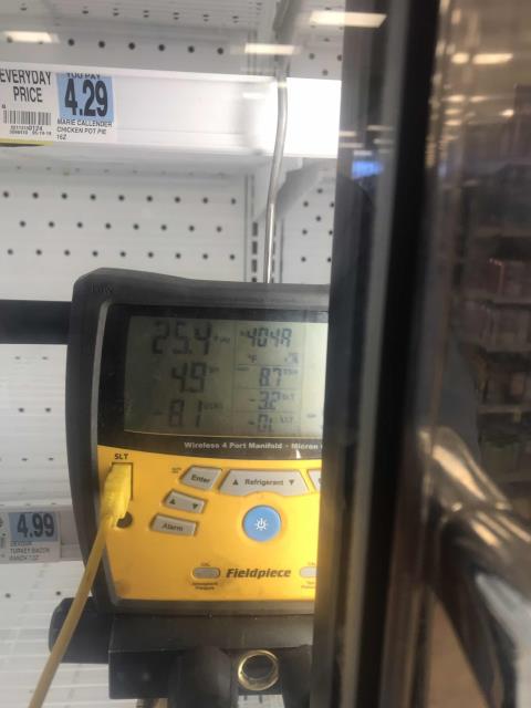 Our commercial refrigeration technicians completed approved repairs on a freezer that was suffering from air intrusion into the case. The unit had been shut off for the system to de-ice, and left off for the sealant to properly cure. Our tech returned today to complete a final inspection, recharge and reconnect the refrigerant lines. Unit is up and running per specs again. We will send a technician back per manager's request 5/31 to do a final courtesy follow-up.