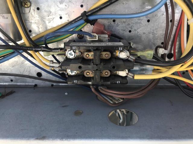 Our Pittsburg CA area commercial AC technician responded to a no-cooling report at a grocery store. Upon arrival, found that the thermostat was operating correctly, moved to the roof. Found the unit calling for cooling but no voltage at the contactor.
Found the economizer control module was set incorrectly, control module had the fresh air damper open at 100%. Adjusted set point for module and system is operating correctly. Confirmed with manager that space is cool again. Job complete.
