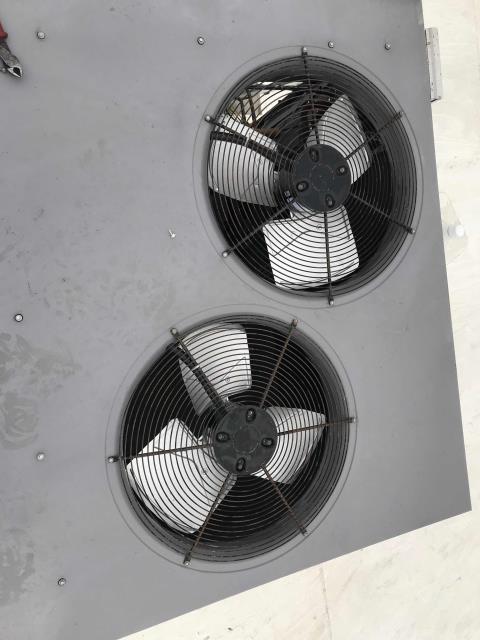 Ventura, CA - Multiple air conditioning repairs were scheduled today at a commercial property in Ventura California. Three Carrier systems were repaired: #3 needed a new condenser fan motor, blade, capacitor and contactor. #4 needed its dual capacitor replaced. And unit #1 had two failed condenser fan motors, and had its blade, dual capacitor and economizer screen replaced. After completing all quoted work, the technician tested and cycled the units. Confirmed systems are operational again, job complete. Ventura, CA - Multiple air conditioning repairs were scheduled today at a commercial property in Ventura California. Three Carrier systems were repaired: #3 needed a new condenser fan motor, blade, capacitor and contactor. #4 needed its dual capacitor replaced. And unit #1 had two failed condenser fan motors, and had its blade, dual capacitor and economizer screen replaced. After completing all quoted work, the technician tested and cycled the units. Confirmed systems are operational again, job complete.