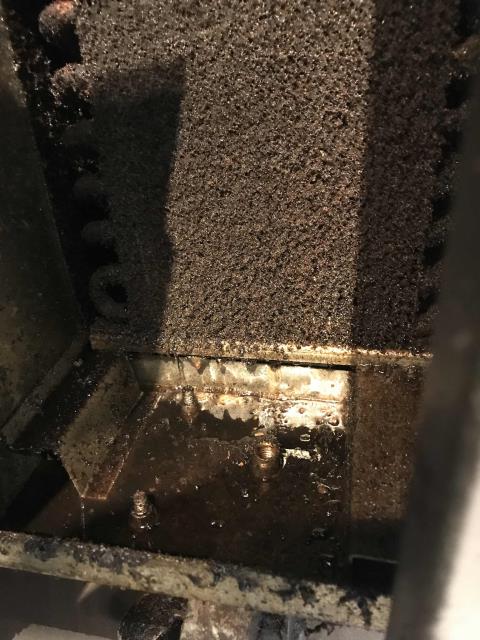 A customer in Fremont California reported that their chef line refrigerated drawer unit wasn't working right. Our technician found the coil very dirty with grease and lint, blocking 70% of the coil. Washed the coil out thoroughly with cleaner and cleared the drain line. Unit dropped back down to 36 degrees. Cleaned out a second drain line on the next cooler, that unit is at 35 degrees. Drawer coolers running normally again.