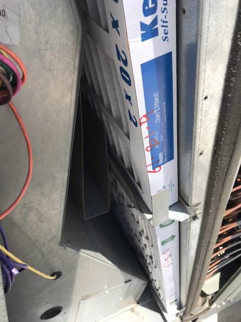 Scheduled a summer air conditioning PM for a retailer in San Bernardino county. Completed all maintenance tasks for basic maintenance, including filter change and system inspection. Found one Trane system that was tripping the breaker. Unable to find any shorts in allotted PM time, will quote for time to return and trace electrical to find the issue.