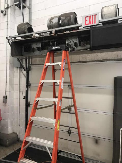 A grocery store in Victorville CA was scheduled for several HVAC repairs today. Our technician replaced two blower motors on the door air curtains, as well as filters for one unit. Each Powered Aire system was tested for proper function after replacing faulty parts. Both curtain units are running normally now, no more issues to report.