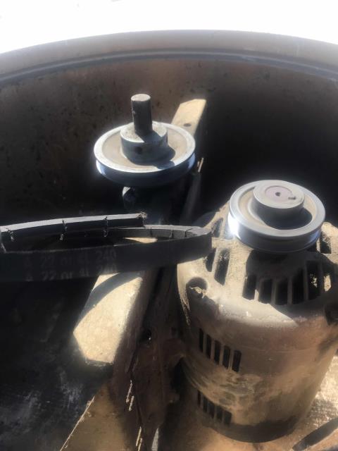 Received an emergency HVAC call from a grocery store in Perris California. Their deli hood was not working. Upon arrival, found that the fan belt had broken. Obtained two new belts from the parts house, replaced the broken belt and left a spare in the unit per policy for future calls.