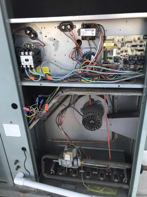 Dispatched our Pico Rivera California technician to a commercial property for an HVAC inspection. Upon arrival, he recorded all new unit data, finding RTU#3 not coming on. After troubleshooting, found an unusual wiring diagram left by previous contractor. Bypassed the excess wiring setup and unit operates normally. Will need to spend additional time to resolve wiring setup so the unit can run properly.