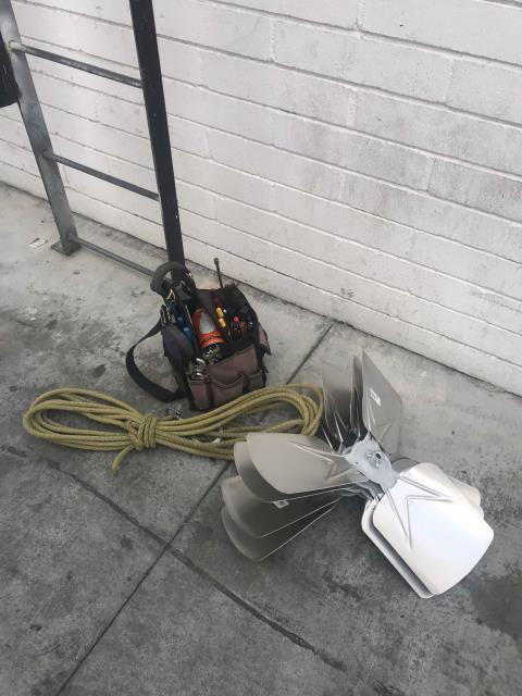 Returned to a retailer at the Santa Anita Mall in Arcadia California, to perform approved repairs on their York air conditioner. The HVAC technician replaced the filters and fan blades on two units, replaced the fan motor on RTU #3, and washed the condenser coils. Tested and ran systems, all units running well now.