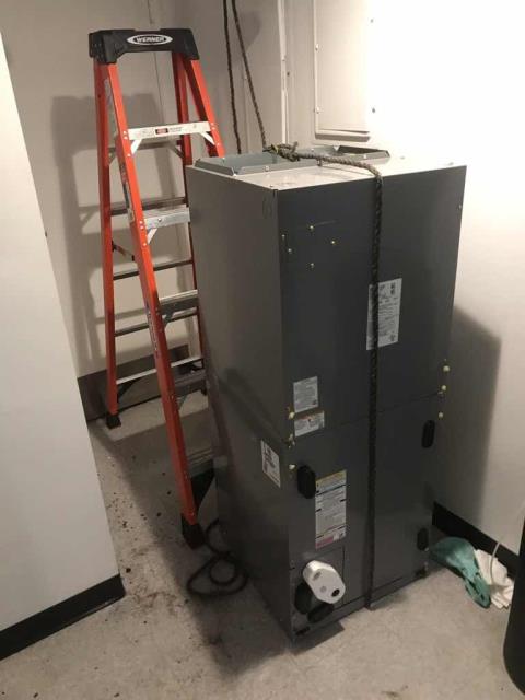 Dispatched our Orange County HVAC technician to a mobile provider for approved work. Their #2 air conditioner scheduled to be replaced. Our technicians removed and disassembled the existing air handler, welding and wiring in the new AHU and testing all operations. Confirmed new system is operation and site comfortable.