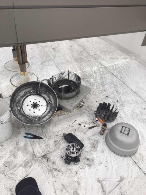 Dispatched our HVAC repair technician back to a business in Laguna Niguel CA for approved repairs on their exhaust fan. The restroom unit had a failed motor that needed replacement. After installing the new motor our technician tested operations. Exhaust fan working as expected now.