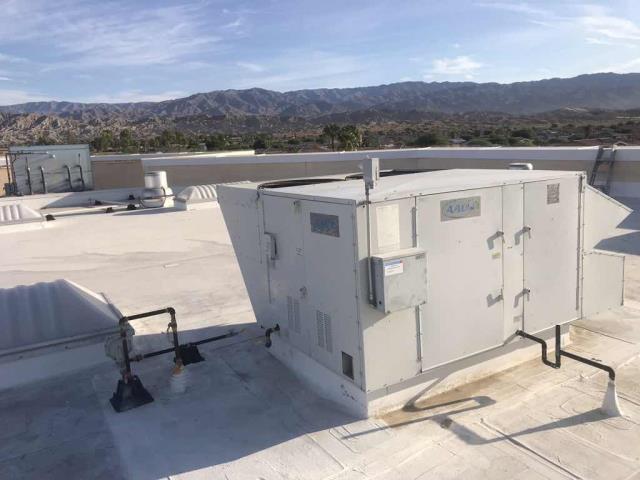 Approved air conditioning repairs were scheduled for our Indio CA customer today. Their AAON unit had two failed transformers that needed to be replaced. After wiring in the new transformers, our technician cycled the system and confirmed all other operations were normal. Job complete.