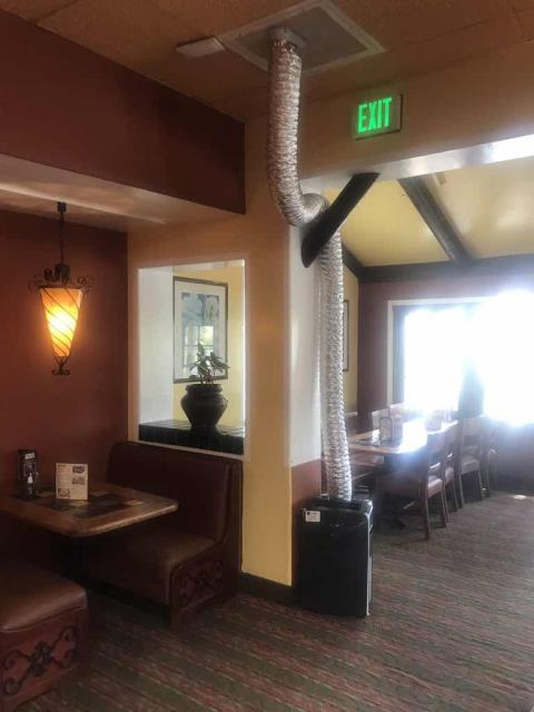 A restaurant in Yorba Lina, California, requested three portable coolers to be set up in different areas. Our technician arrived and installed two portable coolers for the dining room, and the third for their lobby.