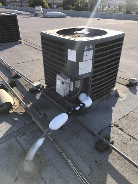 Los Angeles, CA - Our commercial customer in Los Angeles CA requested an urgent filter change for one of their properties. After dating and replacing all A/C filters our technician found unit #4 with a failed blower motor, causing the air conditioner to ice up. Will quote necessary repairs to the customer. Los Angeles, CA - Our commercial customer in Los Angeles CA requested an urgent filter change for one of their properties. After dating and replacing all A/C filters our technician found unit #4 with a failed blower motor, causing the air conditioner to ice up. Will quote necessary repairs to the customer.