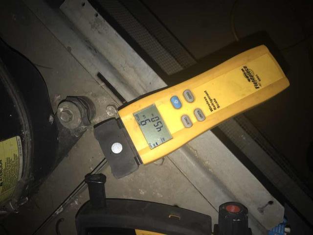 Dispatched our Tulare County, CA, technician to a refrigeration call at a pharmacy.  Their Hill Phoenix dairy cooler was running at 60 degrees. Upon arrival, our technician found system low on refrigerant with frost on the distributor tubes. This unit has already been quoted for repairs, coil replacement. The technician made temporary repairs until the main work can be completed.
