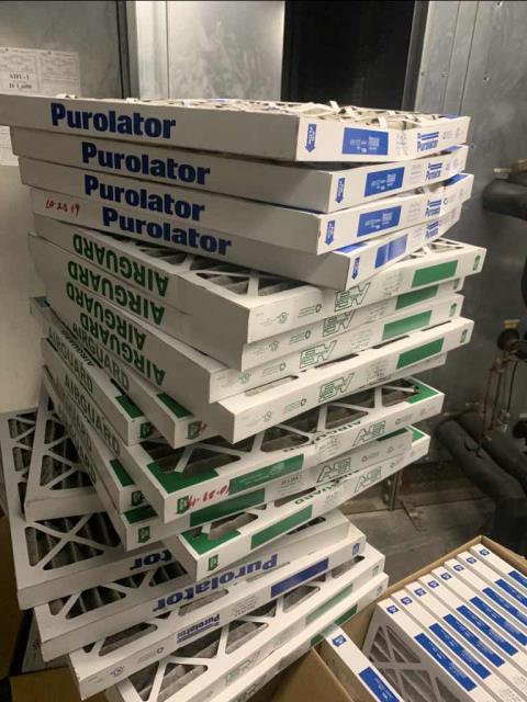 4th Quarter AC preventative maintenance scheduled today at a commercial property in Ventura, California. Customer specific service, filter change only for site air handlers. All air filters swapped out, no deficiencies found and site comfortable. PM complete.