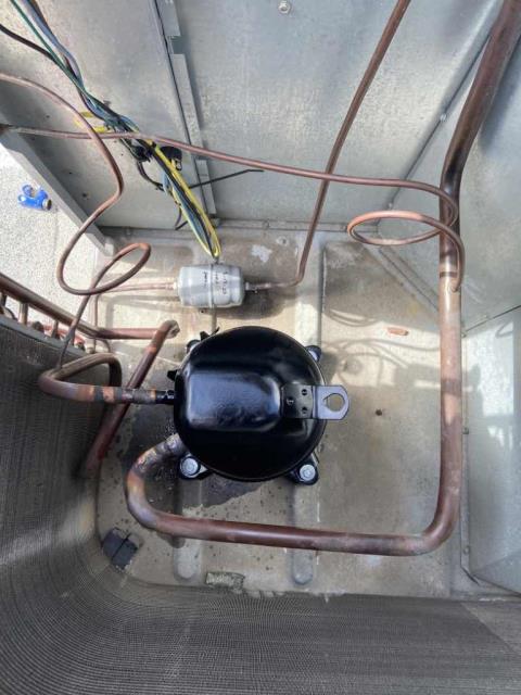 Dispatched our local  HVAC technician to a health center in Mill Valley, California, to complete approved repairs. Their York A/C had a failed compressor that needed to be replaced. After removing and replacing the old parts and leak testing the system, our technician recharged the system with refrigerant and started it up again. No more issues to report.