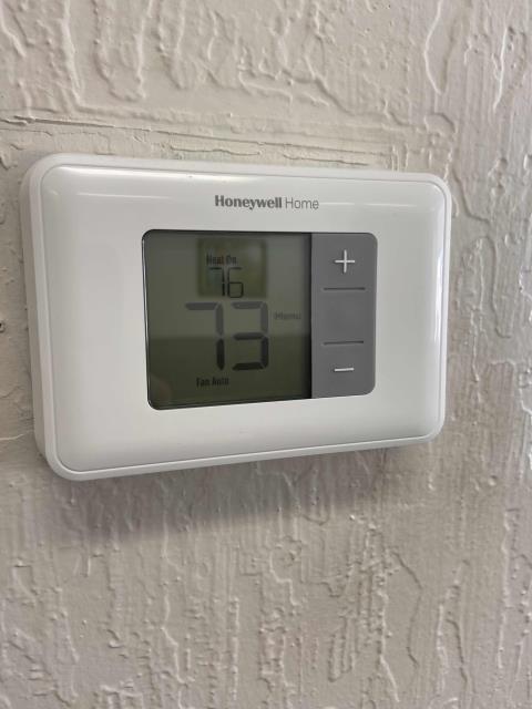 Upon arrival, our AC technician inspected the equipment as the heat was still not working correctly. Our tech found the thermostat not responding intermittently. Removed and replaced the thermostat, set for requested temperatures. Follow-up scheduled with site to confirm equipment is heating per expected setting.