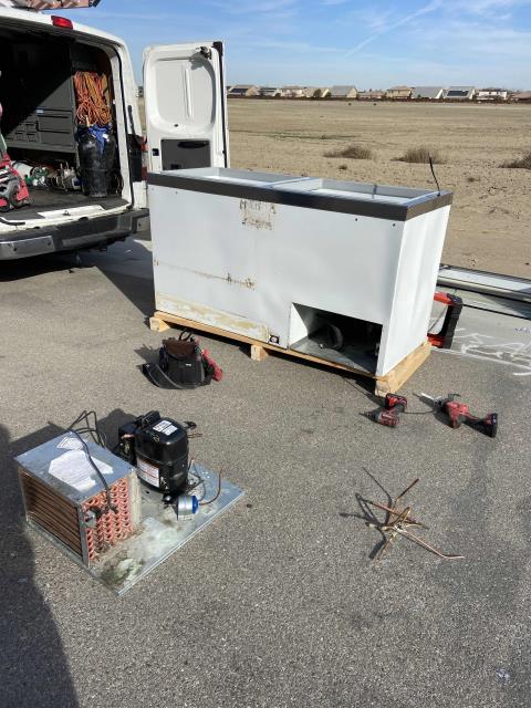 Per request, dispatched our Bakersfield CA HVAC team to retrieve an old freezer that was being replaced by a new unit. Our technicians broke down the old equipment, removed it from the site and disposed of it per guidelines. Service complete.