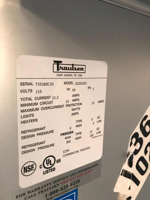 Refrigeration technician dispatched to jobs in Simi Valley. First call was for weight-loss center with Traulsen 2 door reach-in freezer running hot and with blank thermostat. After initial inspection tech found defective control relay module. He replaced module and returned freezer to proper operation.